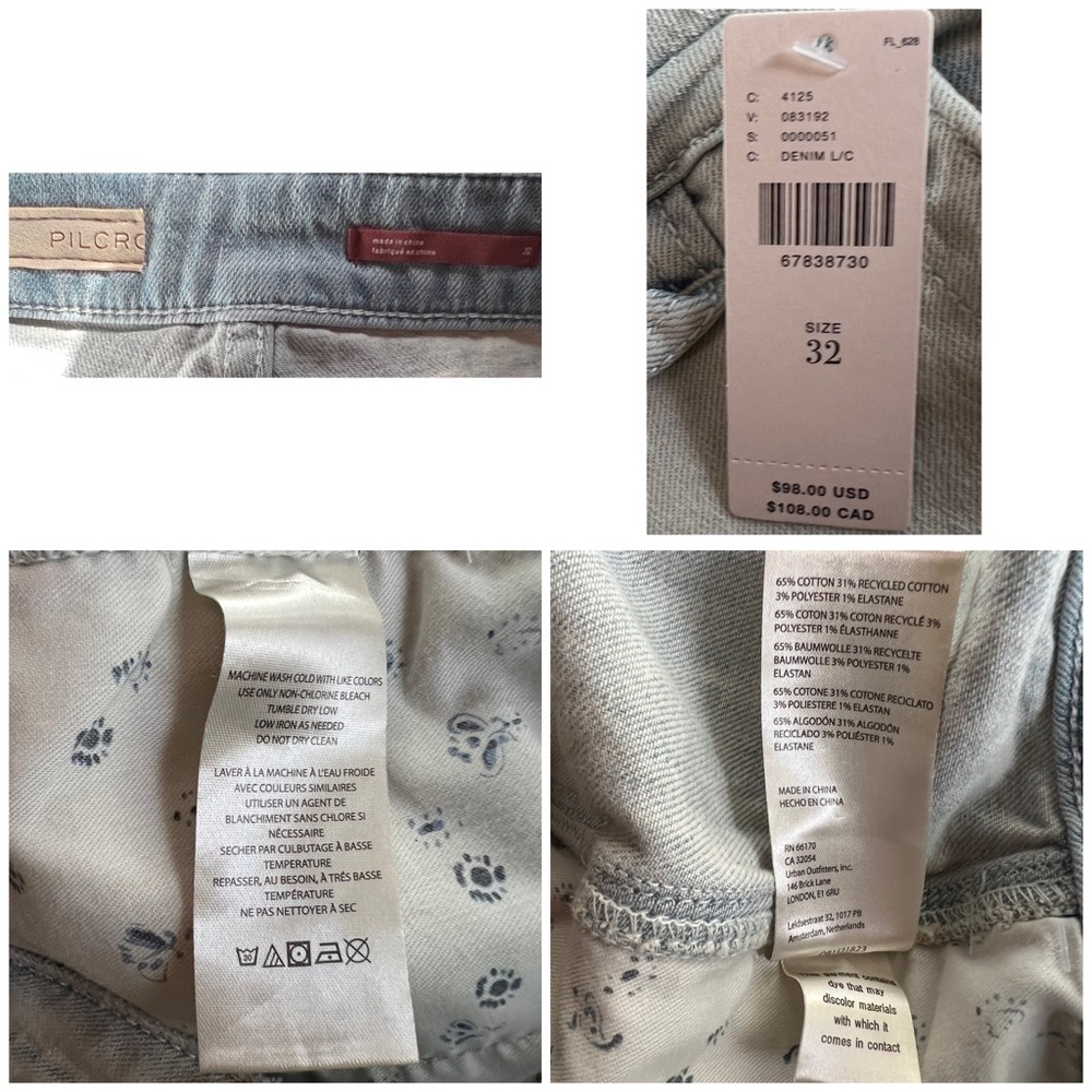 Anthropologie Pilcro Denim Shortie Shorts Size 32 - Picture 13 of 13